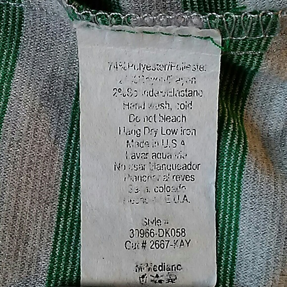 Eunishop horizontal green and light gray jacket - Picture 6 of 8